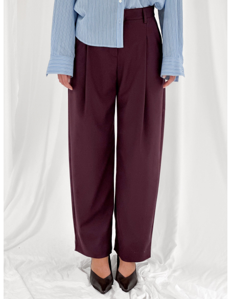 Tailored trousers with pleats