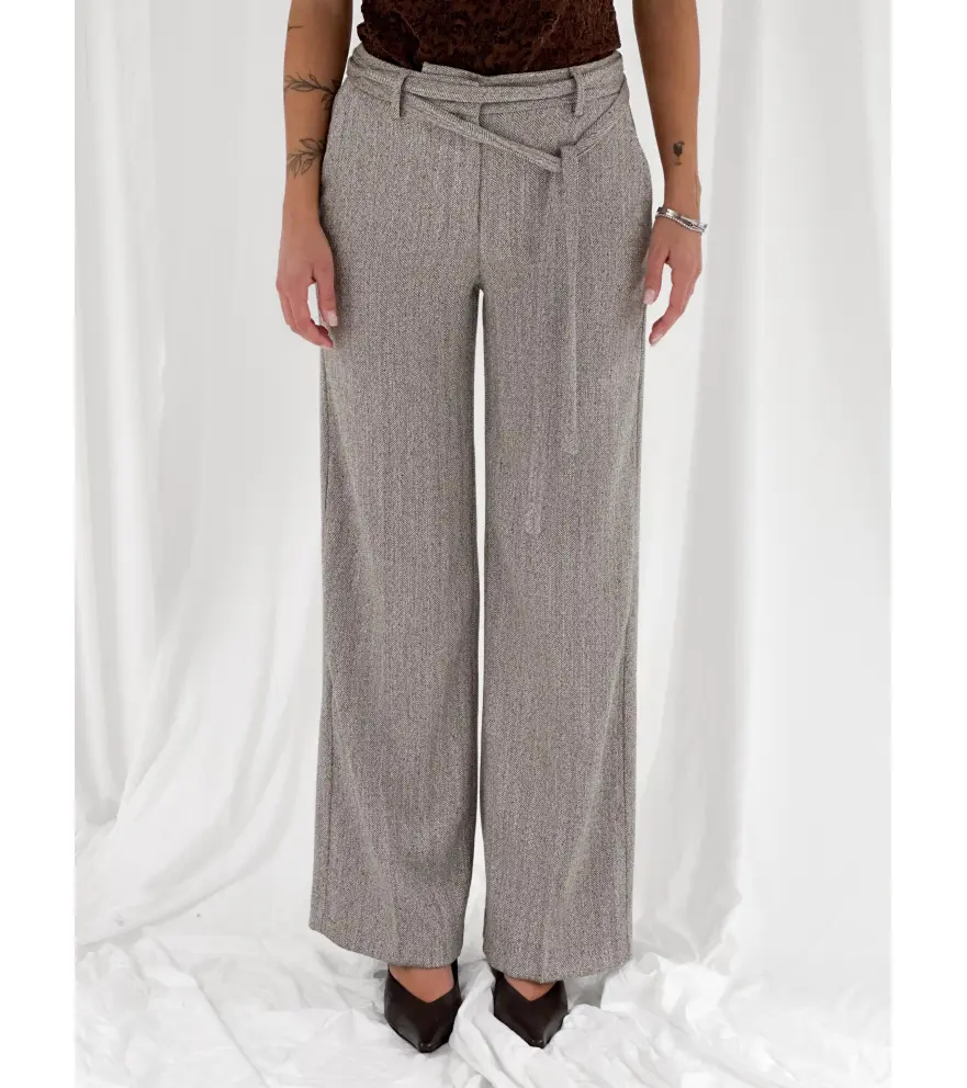 Pantalone a palazzo spinato