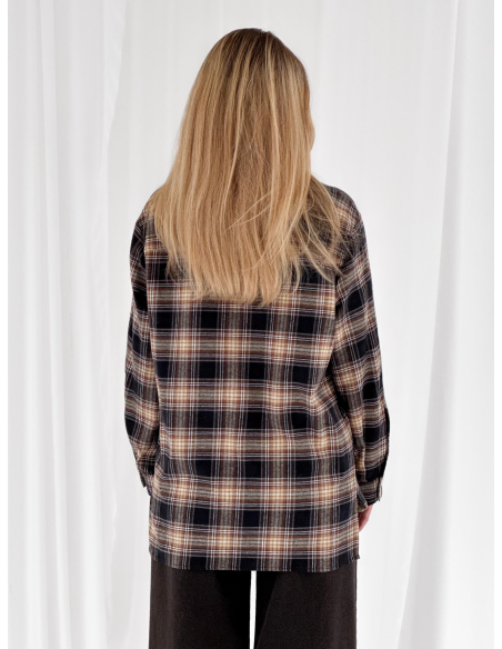 Camicia in flanella stampa check