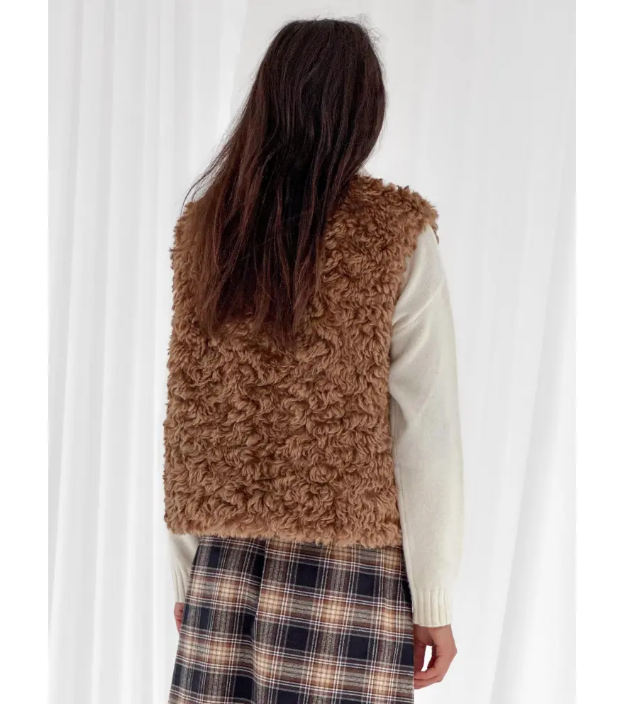 Gilet in eco-pelliccia