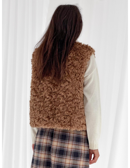 Eco fur vest