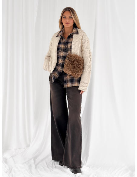 Faux fur bag