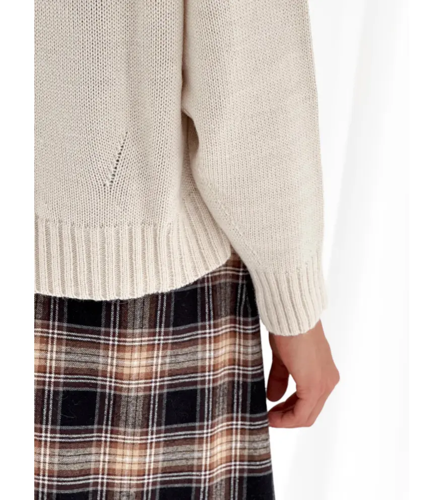 Wool-blend turtleneck sweater