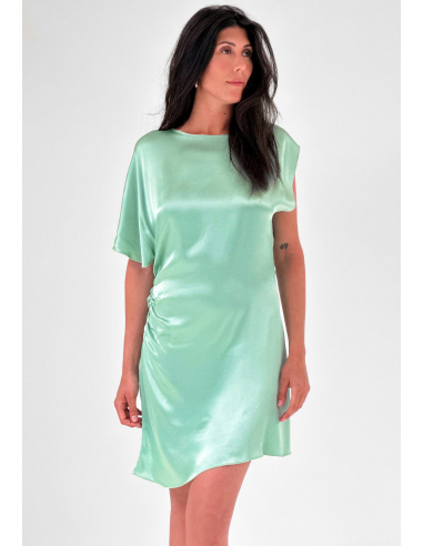 MINI DRESS DRAPPEGGIATO IN RASO