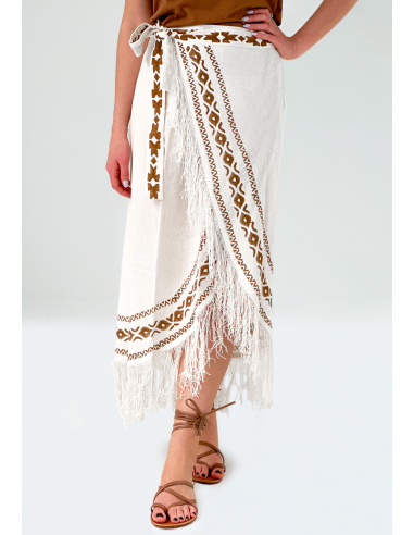 LONG WALLET SKIRT WITH FRINGES