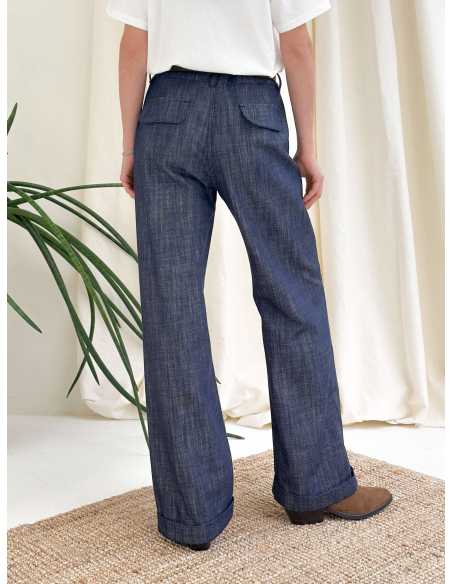 DENIM IN DRILL DI COTONE