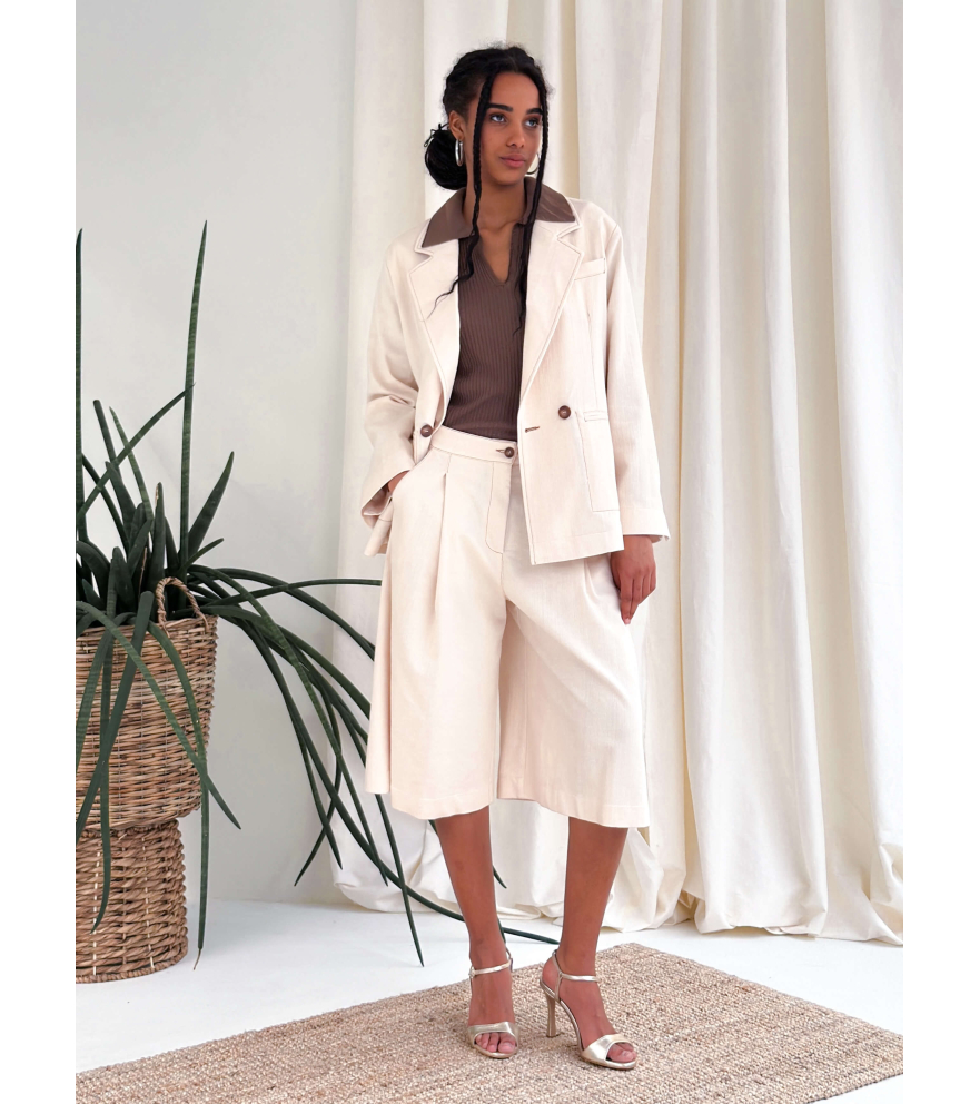 OVERSIZED COTTON DRILL JACKET