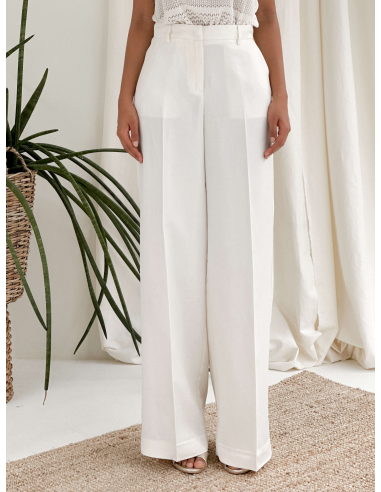PANTALONE IN VISCOSA A PALAZZO